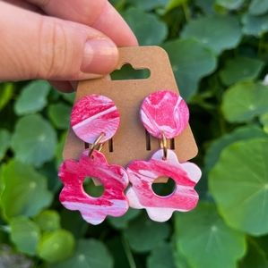 Candy Swirl Handmade Earrings